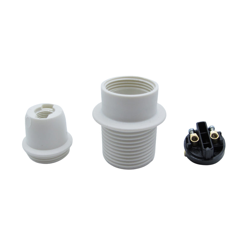 Kynda Light Kunststof Fitting E14  met flens | Wit
