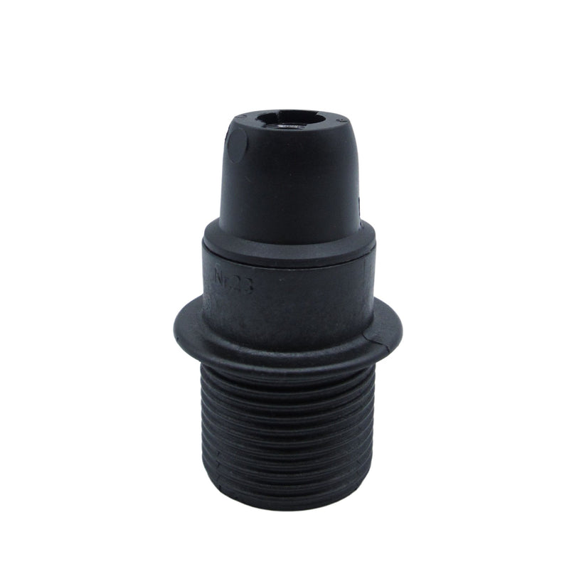 Kynda Light Kunststof Fitting E14  met flens | Zwart