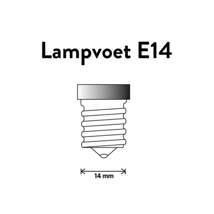 Kynda Light Kunststof Fitting E14  met flens | Zwart (bakeliet look)