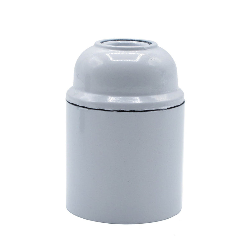 Kynda Light Kunststof fitting E27 - Bakeliet look | Wit