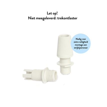 Kynda Light Kunststof Fitting E27 met twee schroefringen | Wit