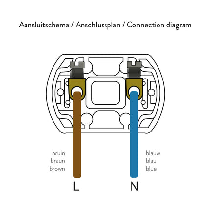 Kynda Light Kunststof Fitting E27 met twee schroefringen | Wit