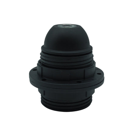 Kynda Light Kunststof Fitting E27 met twee schroefringen | Zwart