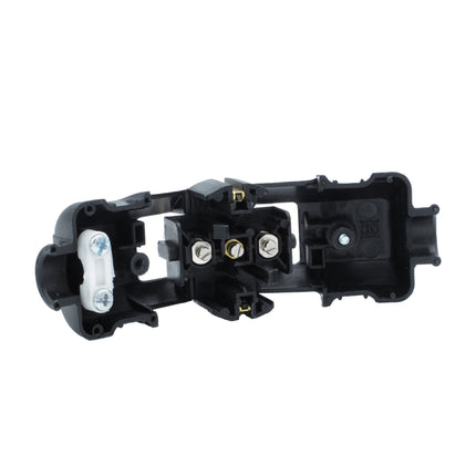 Kynda Light Kunststof klapstekker rond (geaard) | Zwart (NL)