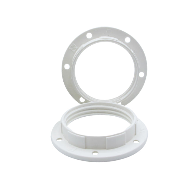Kynda Light Kunststof schroefring E27 - ⌀57mm | Wit