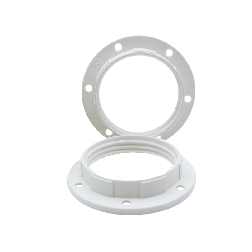 Kynda Light Kunststof schroefring E27 - ⌀57mm | Wit