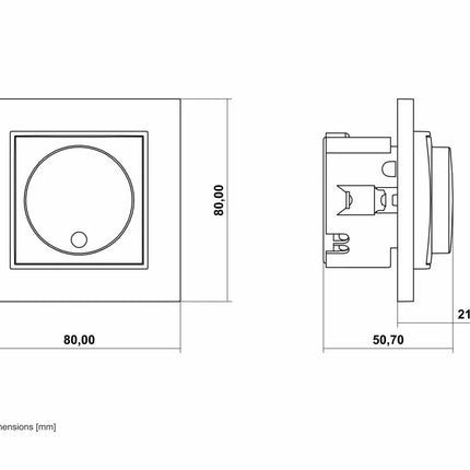 Kynda Light LED dimmer - Inbouw | Taupe