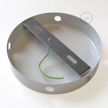 Kynda Light Metalen Plafondkap (centraaldoos) met 4 zijgaten (Ø120 mm) | Wit (mat)