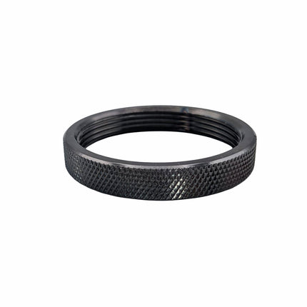 Kynda Light Metalen schroefring met gekartelde rand - E27 - ⌀50mm | Donkergrijs