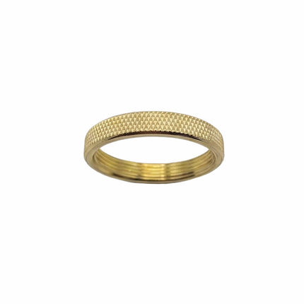 Kynda Light Metalen schroefring met gekartelde rand - E27 - ⌀50mm | Goud