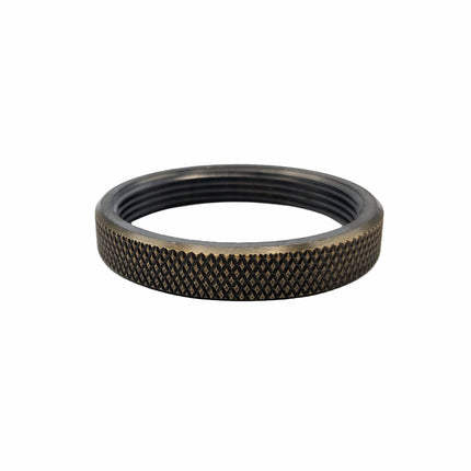 Kynda Light Metalen schroefring met gekartelde rand - E27 - ⌀50mm | Goud Brons