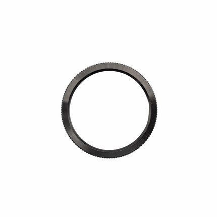 Kynda Light Metalen schroefring met gekartelde rand - E27 - ⌀50mm - hoogte 3mm | Donkergrijs