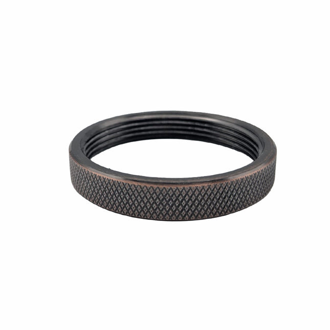 Kynda Light Metalen schroefring met gekartelde rand - E27 - ⌀50mm | Koper