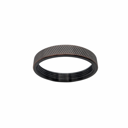 Kynda Light Metalen schroefring met gekartelde rand - E27 - ⌀50mm | Koper