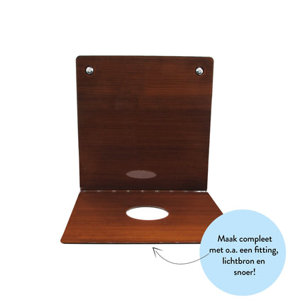 Kynda Light Metalen wandplank 'Bjorn' | Brons