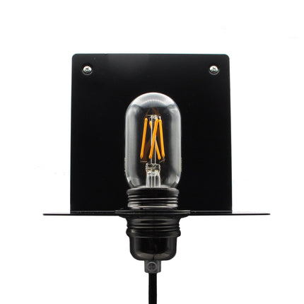 Kynda Light Metalen wandplank 'Bjorn' | Zwart