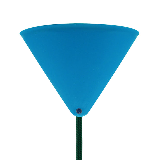Kynda Light Plafondkap 'Axell' - 1 snoer - Ø120mm | Blauw