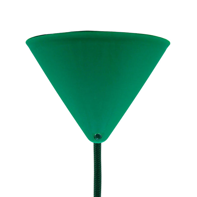 Kynda Light Plafondkap 'Axell' - 1 snoer - Ø120mm | Donkergroen