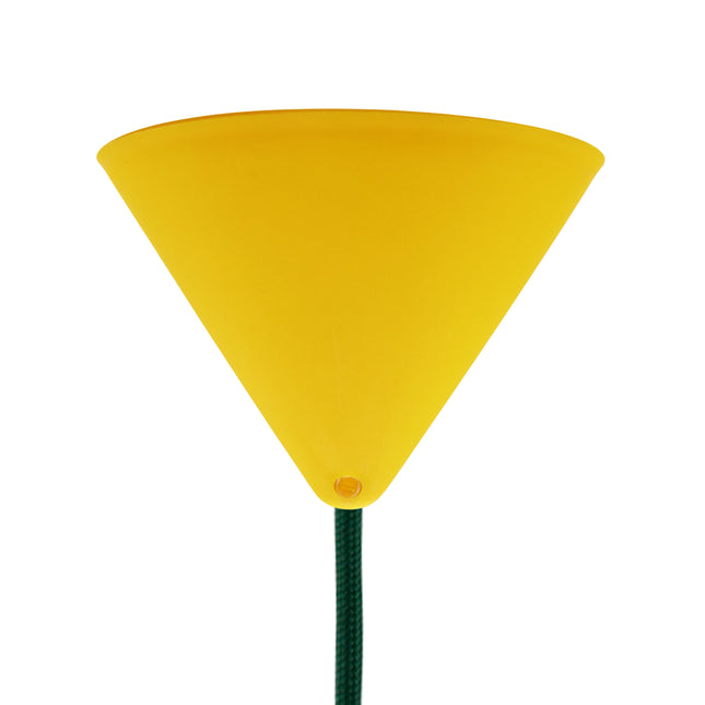 Kynda Light Plafondkap 'Axell' - 1 snoer - Ø120mm | Geel