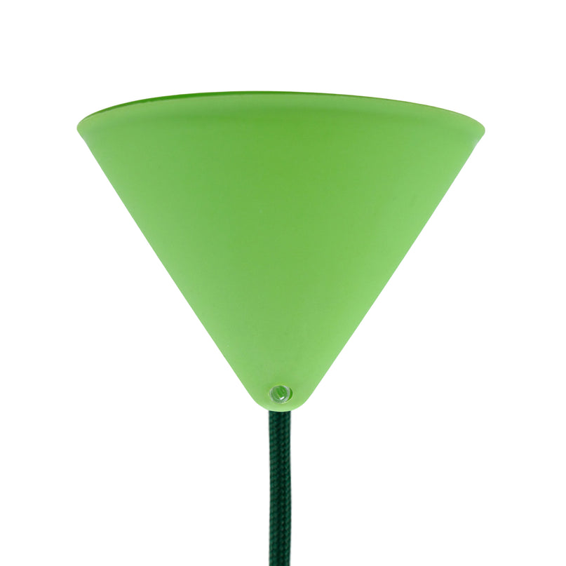 Kynda Light Plafondkap 'Axell' - 1 snoer - Ø120mm | Lichtgroen