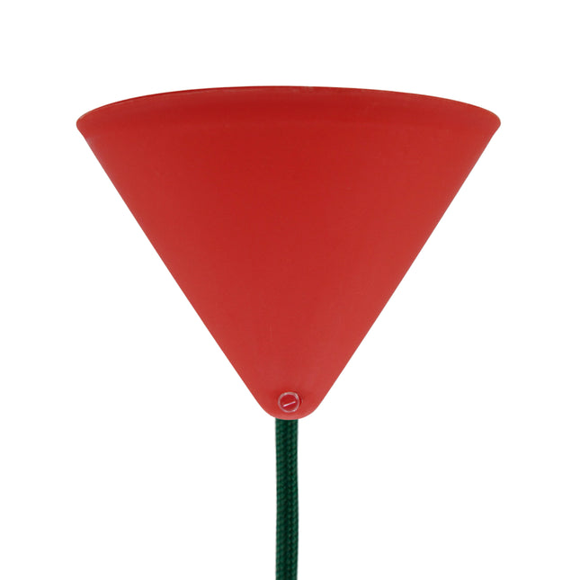 Kynda Light Plafondkap 'Axell' - 1 snoer - Ø120mm | Rood