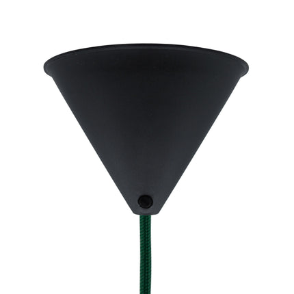 Kynda Light Plafondkap 'Axell' - 1 snoer - Ø120mm | Zwart