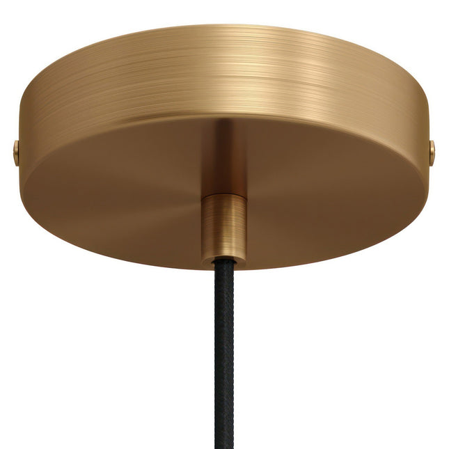 Kynda Light Plafondkap 'Enok XL' - Ø120 mm - metaal - 1 snoer | Geborsteld Brons