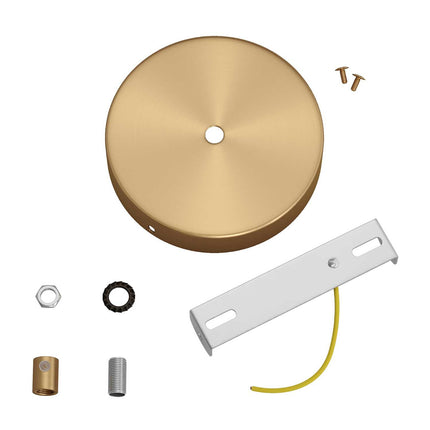 Kynda Light Plafondkap 'Enok XL' - Ø120 mm - metaal - 1 snoer | Geborsteld Brons