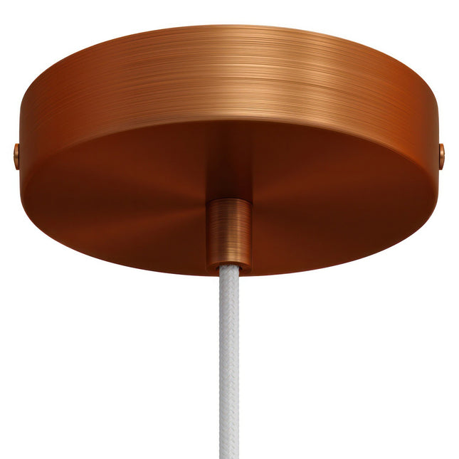 Kynda Light Plafondkap 'Enok XL' - Ø120 mm - metaal - 1 snoer | Mat Koper