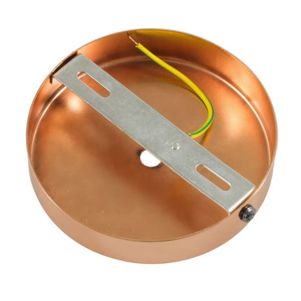 Kynda Light Plafondkap 'Enok XL' - Ø120 mm - metaal - 1 snoer | Mat Koper