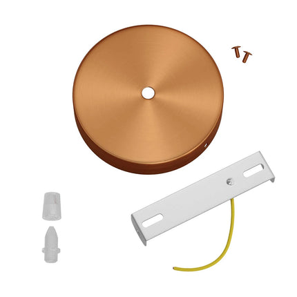 Kynda Light Plafondkap 'Enok XL' - Ø120 mm - metaal - 1 snoer | Mat Koper