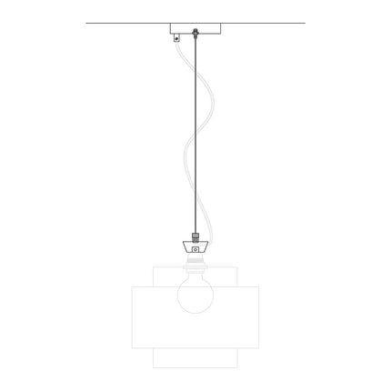 Kynda Light Plafondkap Kit met staalkabel & hoogteversteller - Ø120mm | Zwart (mat)