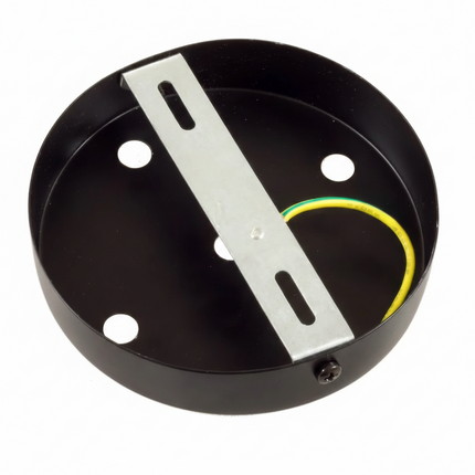 Kynda Light Plafondkap metaal - 5 snoeren - ø120 mm | Zwart (mat)