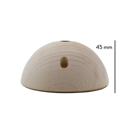 Kynda Light Plafondkap 'Woody' halfrond hout - 1 snoer  - Ø95mm