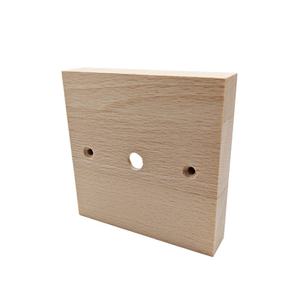 Kynda Light Plafondkap 'Woody' hout - 1 snoer - 92mm | Vierkant