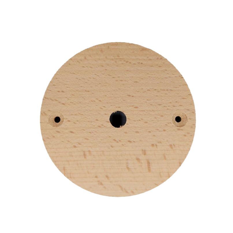 Kynda Light Plafondkap 'Woody' rond hout - 1 snoer - Ø95mm