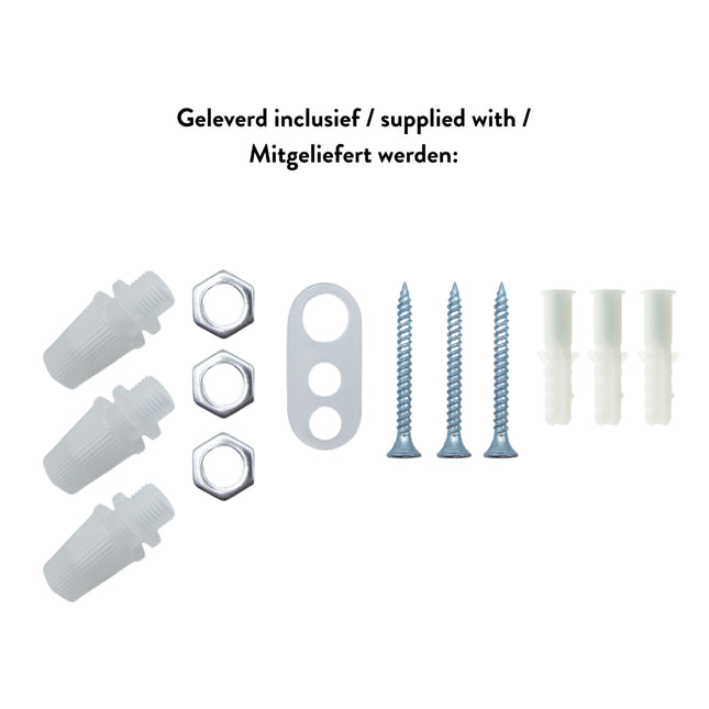 Kynda Light Plafondkap 'Woody' rond hout - 3 snoeren - Ø95mm