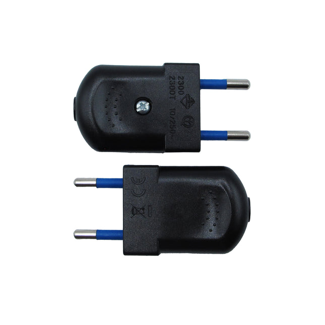 Kynda Light Platte stekker (niet-geaard) | Zwart