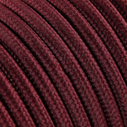 Kynda Light SAMPLE | Strijkijzersnoer Bordeaux rood - rond, effen