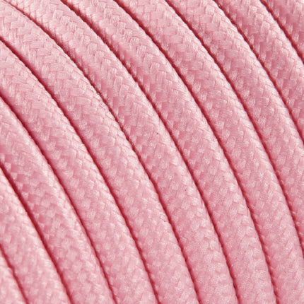 Kynda Light SAMPLE | Strijkijzersnoer Lichtroze - rond, effen stof
