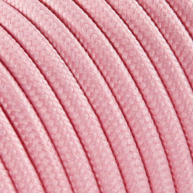 Kynda Light SAMPLE | Strijkijzersnoer Lichtroze - rond, effen stof