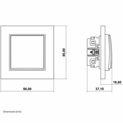 Kynda Light Schakelaar – Inbouw | Taupe