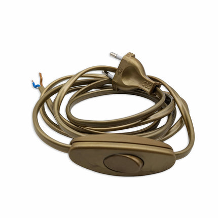 Kynda Light Snoer (PVC) met stekker en schakelaar | Goud