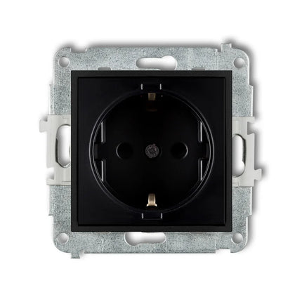 Kynda Light Stopcontact – Inbouw | Mat Zwart