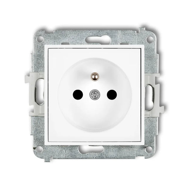 Kynda Light Stopcontact met penaarde - Inbouw | Mat Wit