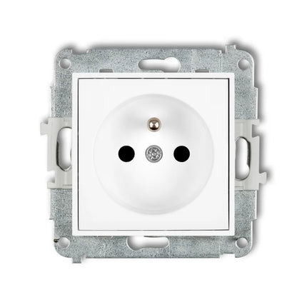 Kynda Light Stopcontact met penaarde - Inbouw | Mat Wit