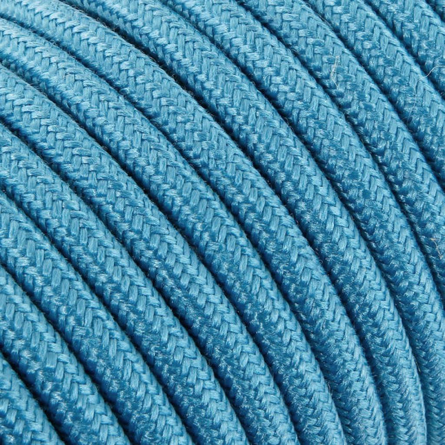Kynda Light Strijkijzersnoer Aquamarine Blauw - rond, linnen