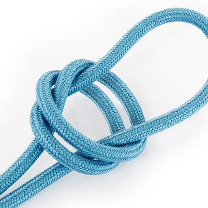Kynda Light Strijkijzersnoer Aquamarine Blauw - rond, linnen