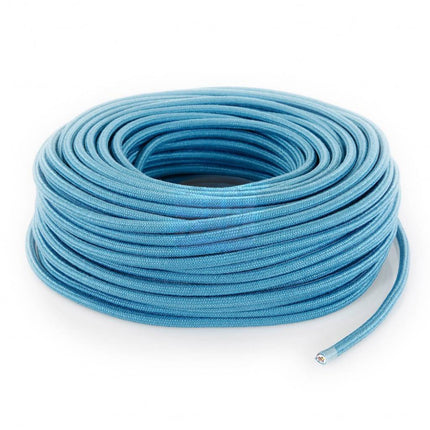 Kynda Light Strijkijzersnoer Aquamarine Blauw - rond, linnen