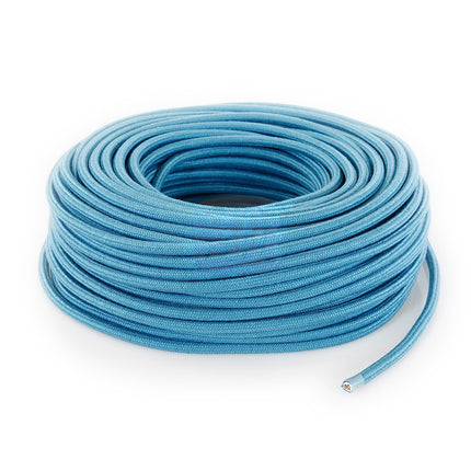 Kynda Light Strijkijzersnoer Aquamarine Blauw - rond, linnen